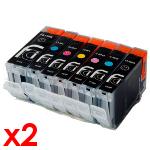 2 sets of 7 ink cartridges (PGI-5 CLI-8)